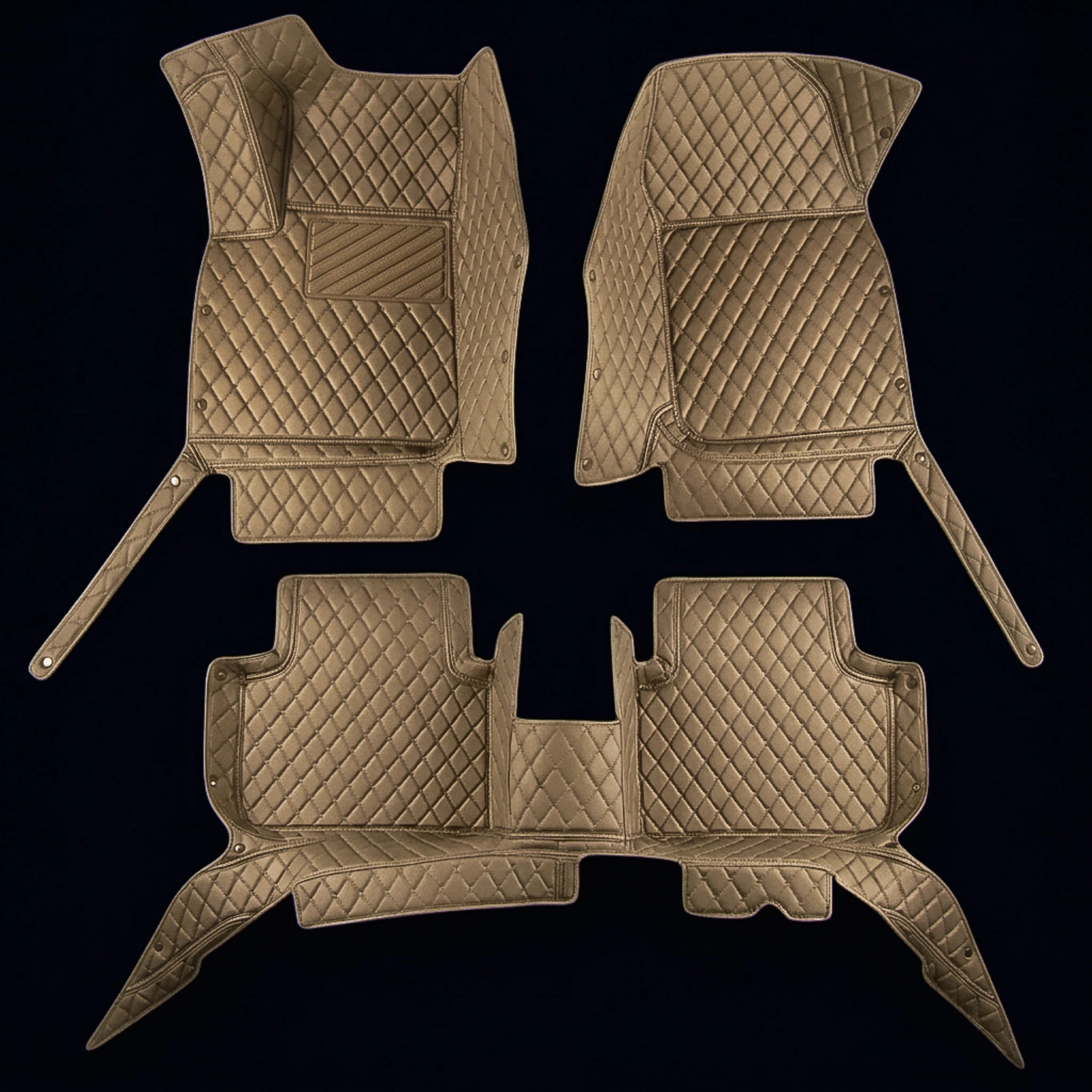 Tapis d'auto sur mesure Diamond - Beige crème