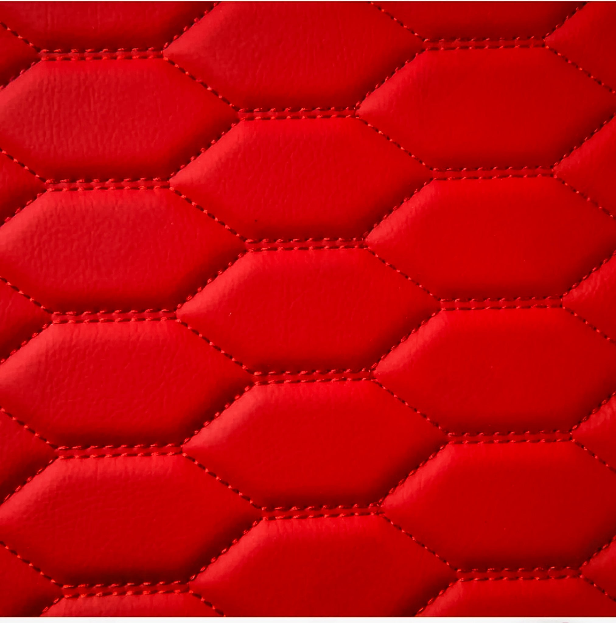Hexa Series Custom Fit Trunk Mats - Ferrari Red