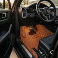 Tapis d'auto sur mesure série Ribbed - Brun caramel
