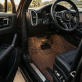 Tapis d'auto sur mesure série Ribbed - Brun chocolat