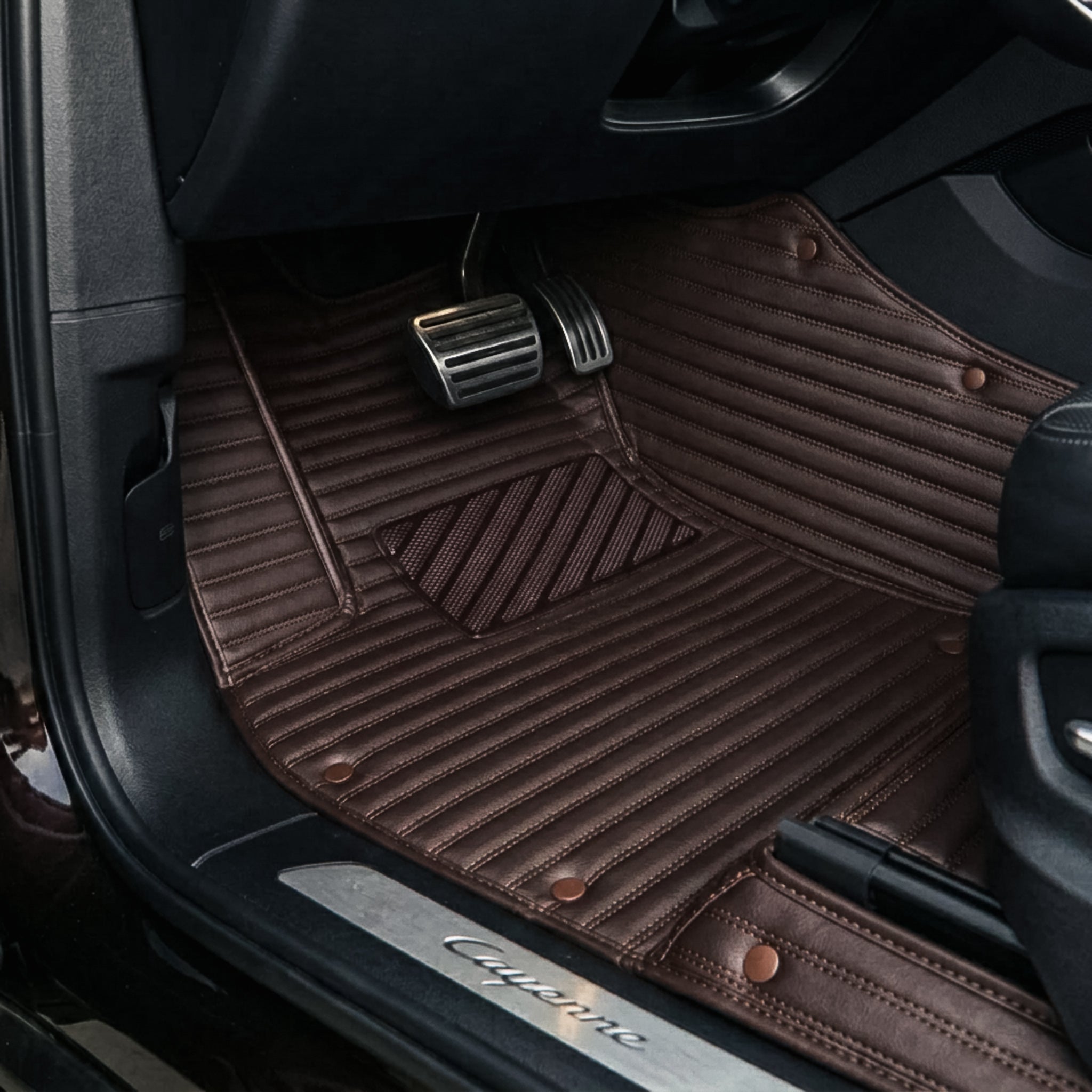 Ribbed Series Custom Fit Car Mats - Chocolate Brown