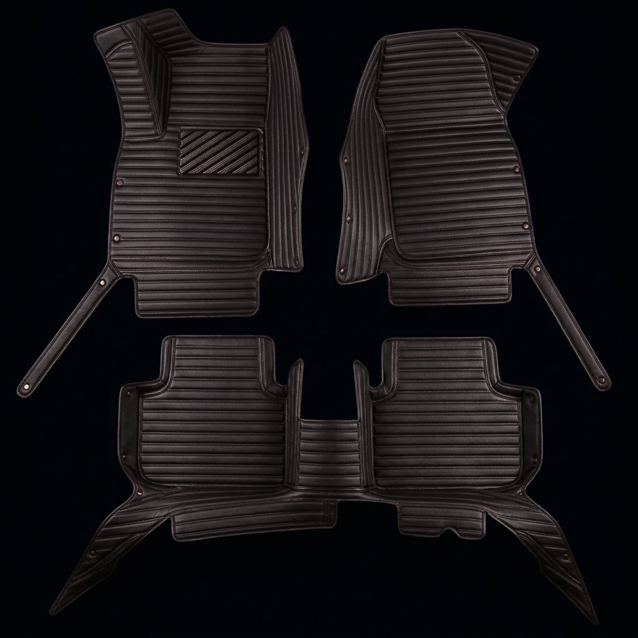 Ribbed Series Custom Fit Car Mats - Chocolate Brown