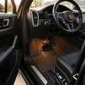 Diamond Series Custom Fit Car Mats - Black & Red Stitching