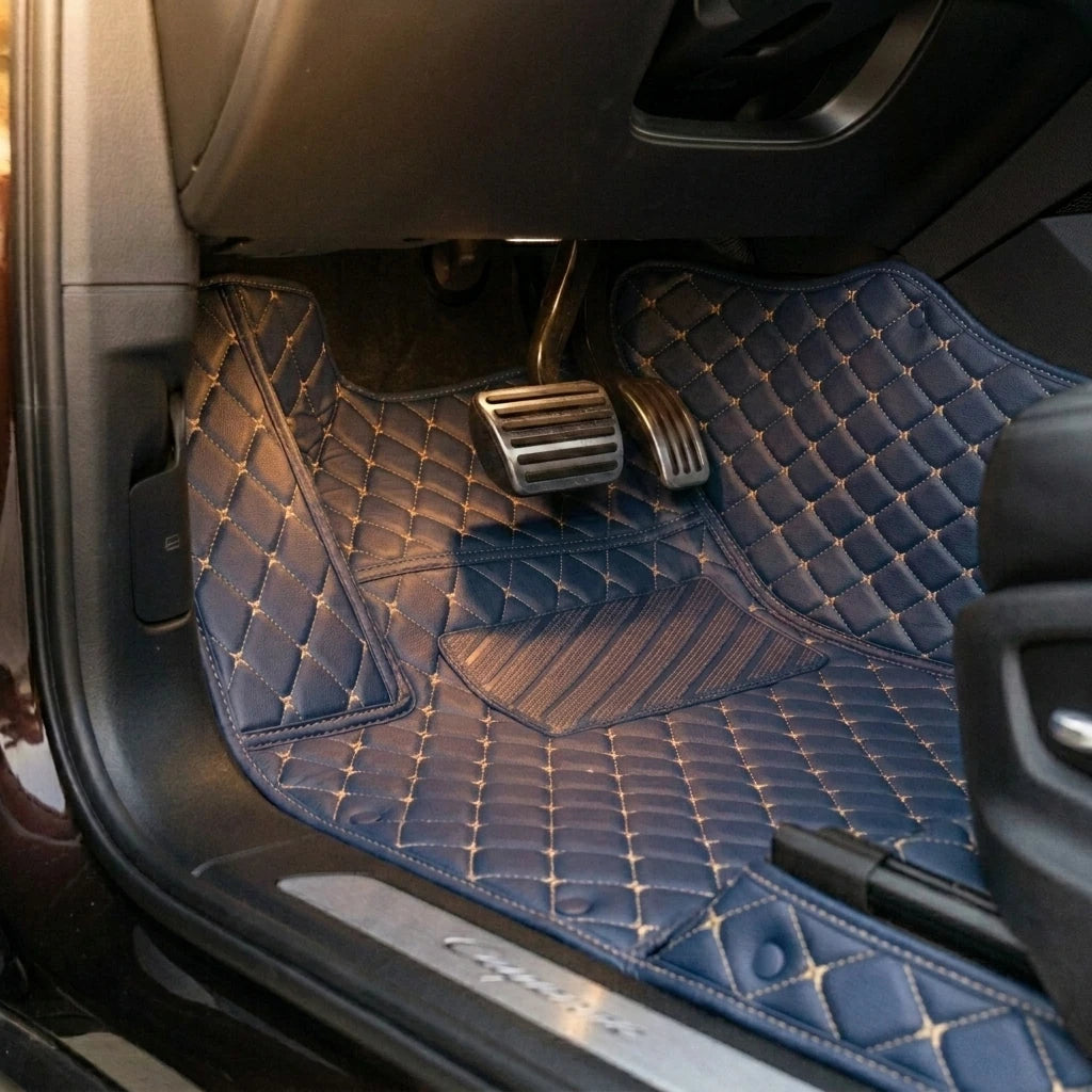 Tapis d'auto sur mesure Diamond - Bleu vintage