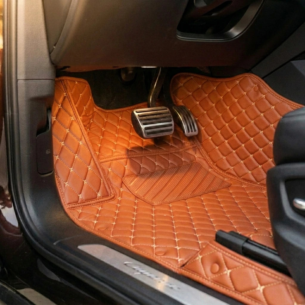 Tapis d'auto sur mesure Diamond - Brun caramel