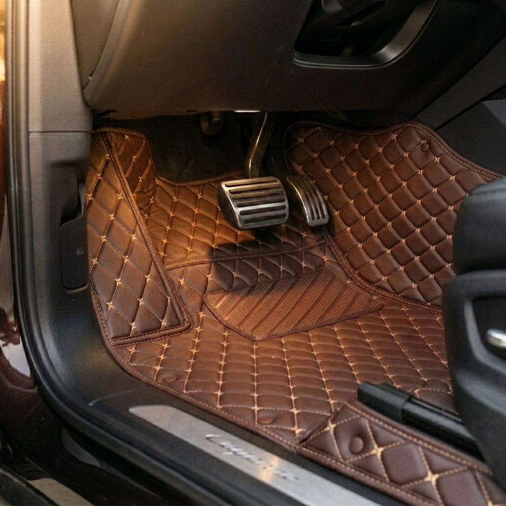 Tapis d'auto sur mesure Diamond - Brun chocolat