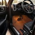 Tapis d'auto sur mesure Hexa - Brun caramel
