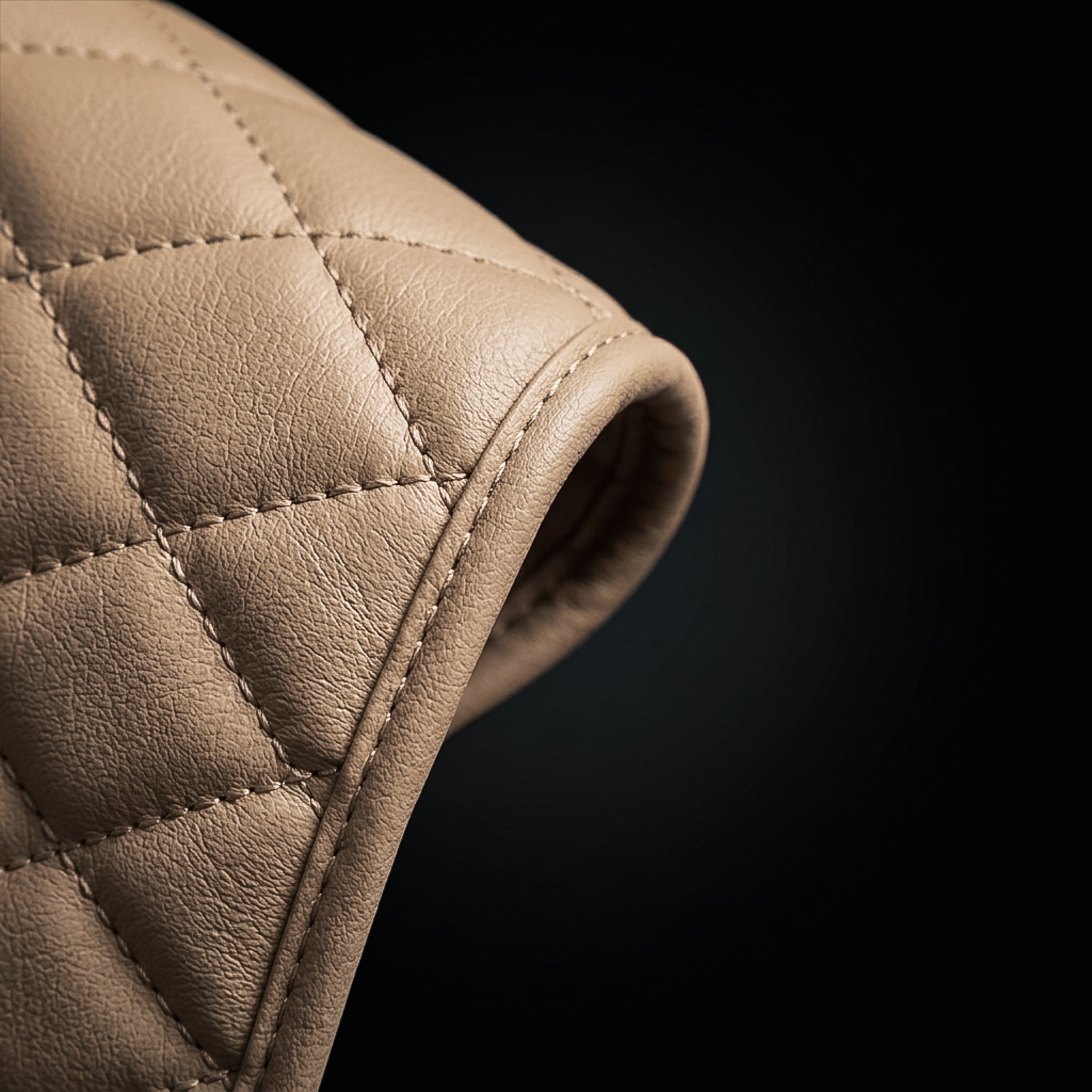 Diamond Luxe Series Custom Fit Seat Covers - Beige