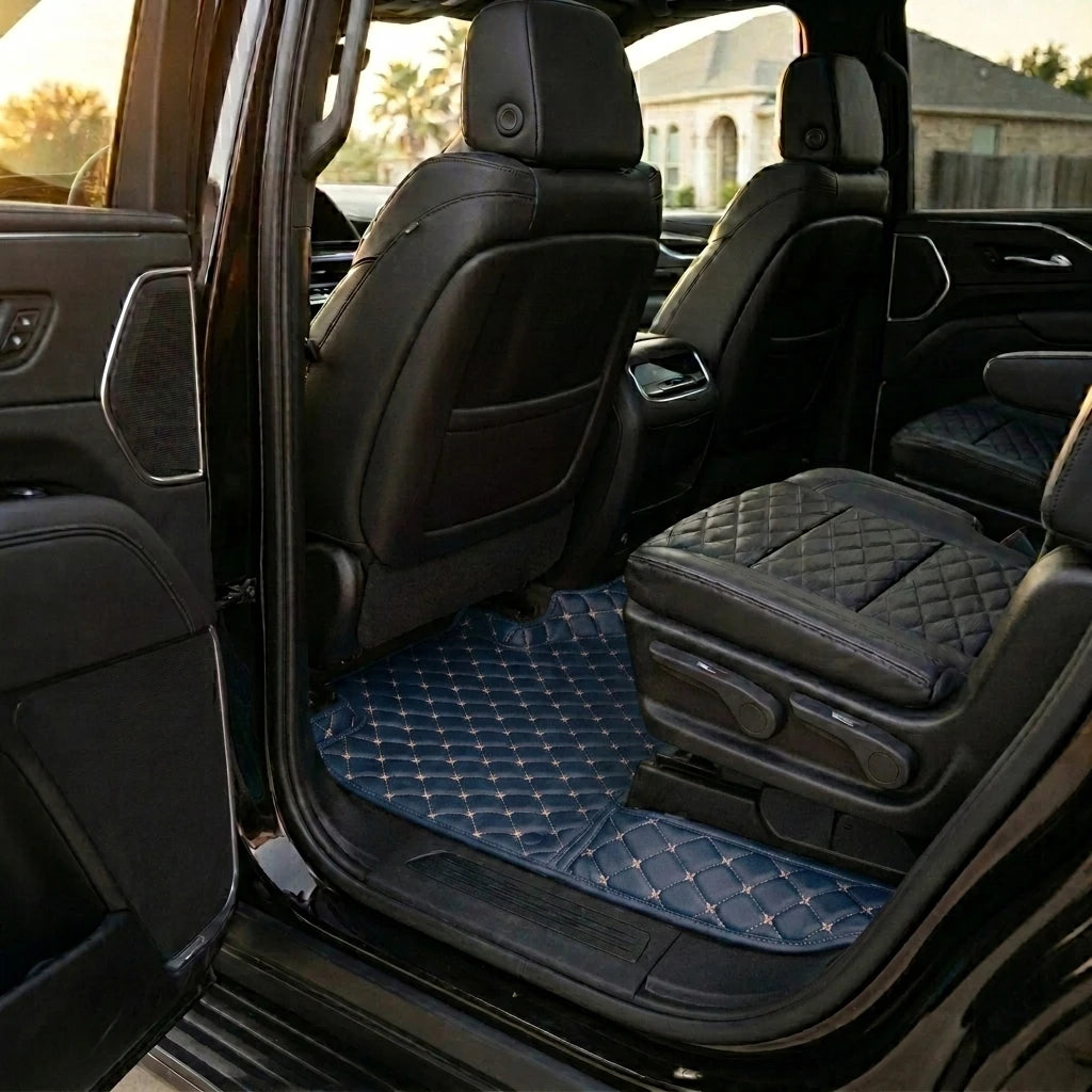 Tapis d'auto sur mesure Diamond - Bleu vintage