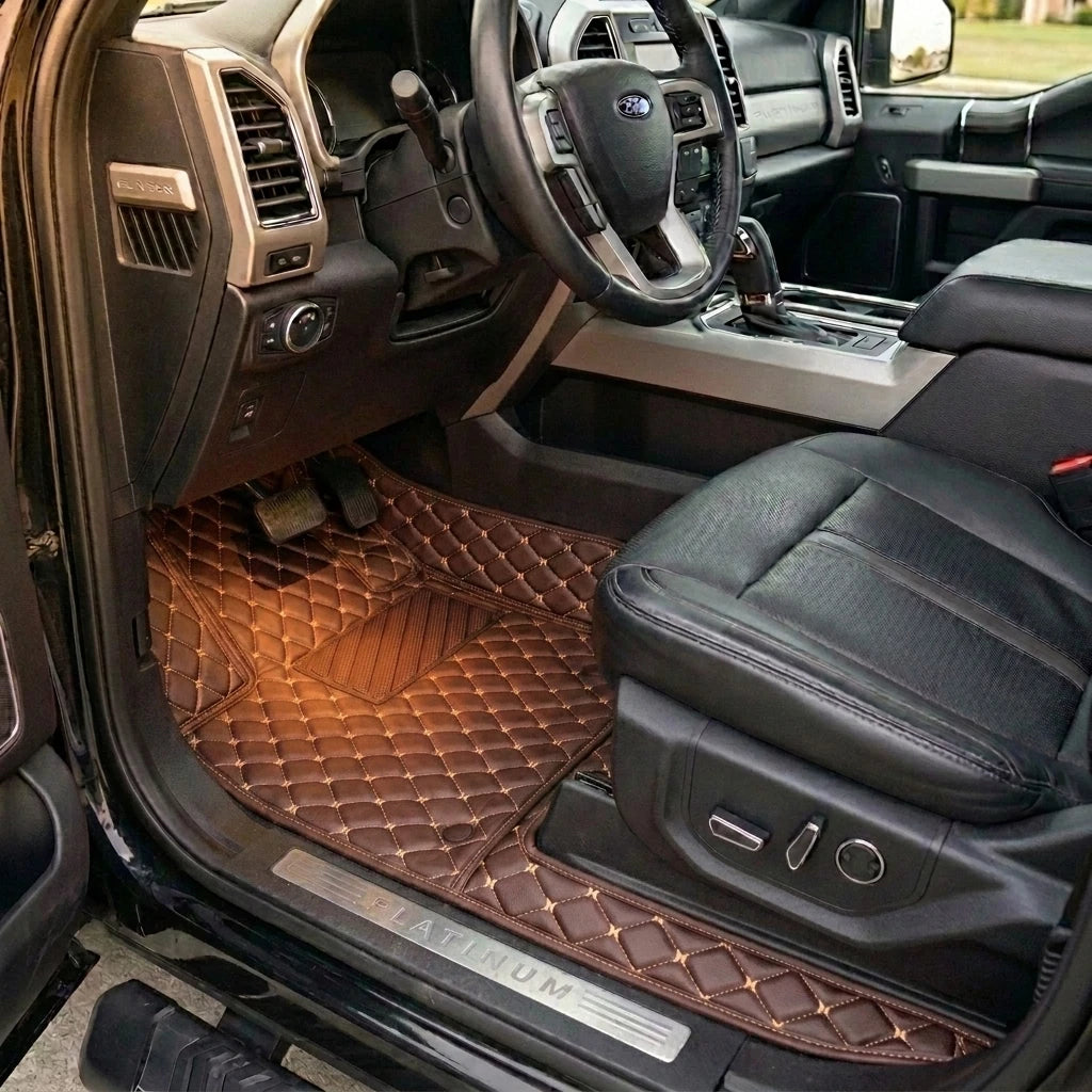 Tapis d'auto sur mesure Diamond - Brun chocolat