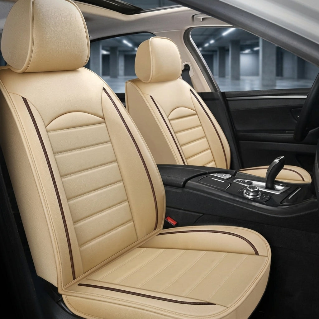 Ribbed Sport Series Custom Fit Seat Covers - Beige