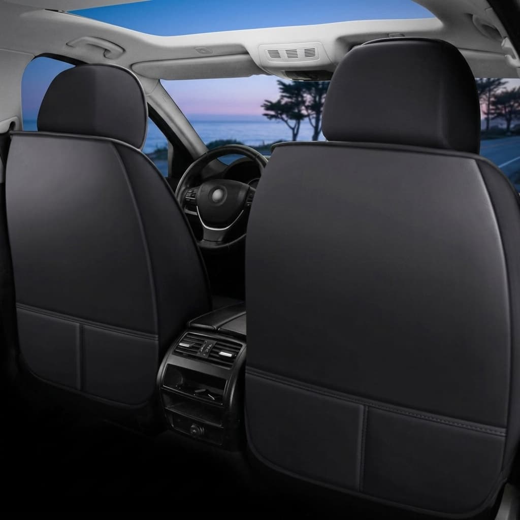 Elite Comfort Series Custom Fit Seat Covers - Black & Brown
