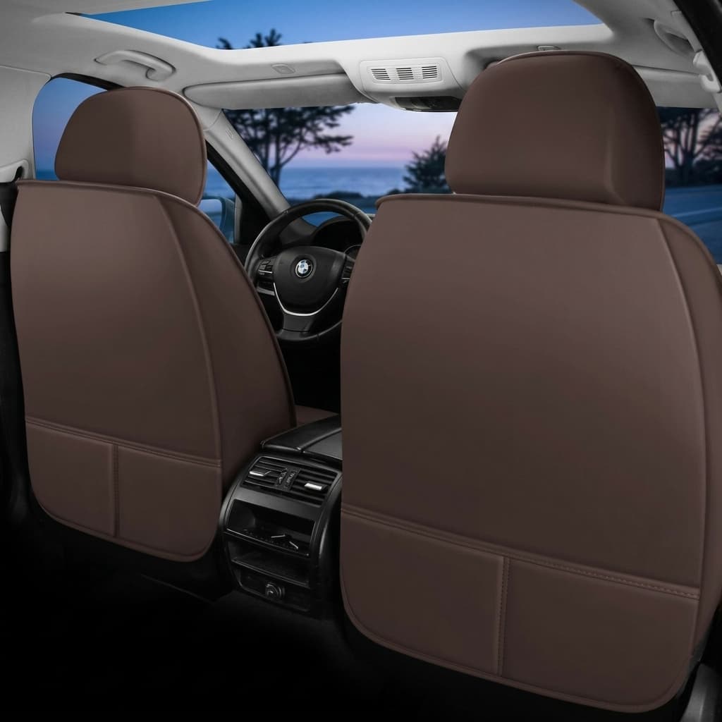 Elite Comfort Series Custom Fit Seat Covers - Beige & Brown