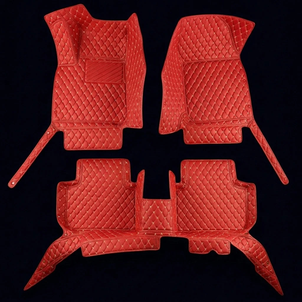 Tapis d'auto sur mesure Diamond - Rouge Ferrari