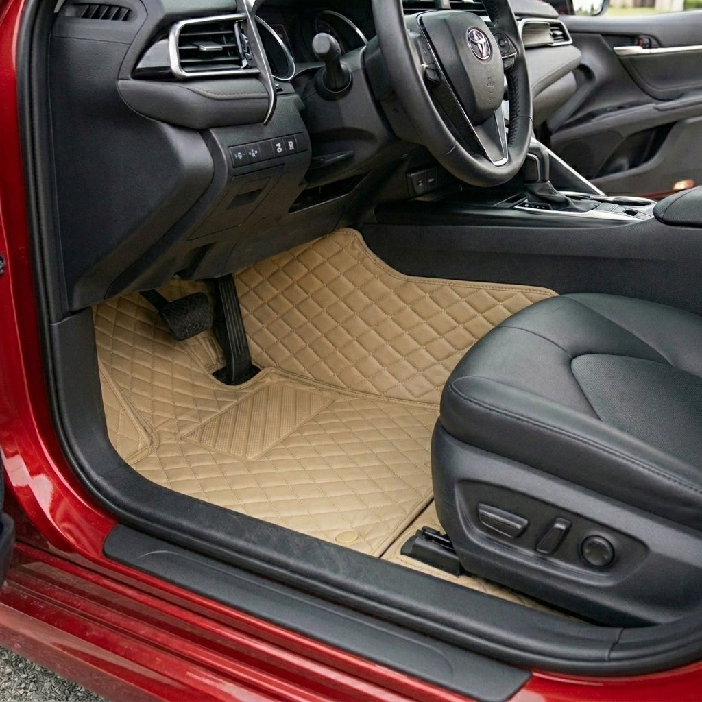 Diamond Series Custom Fit Car Mats - Cream Beige