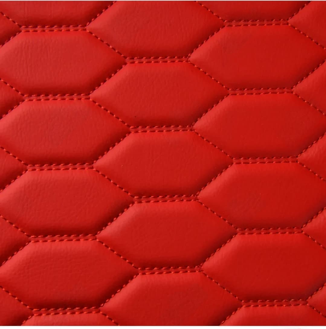 Hexa Series Custom Fit Car Mats - Ferrari Red