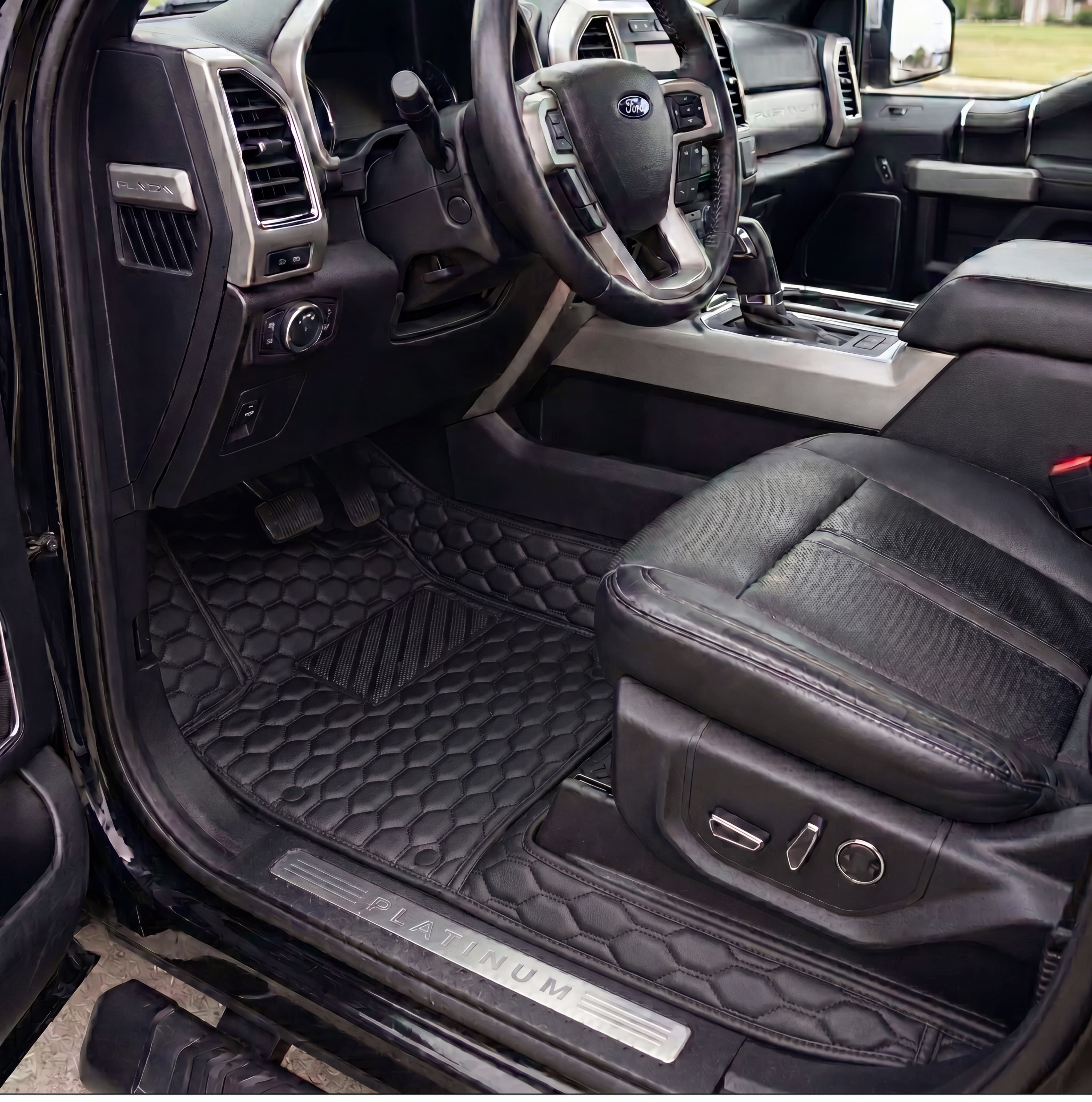 Hexa Series Custom Fit Car Mats - All Black