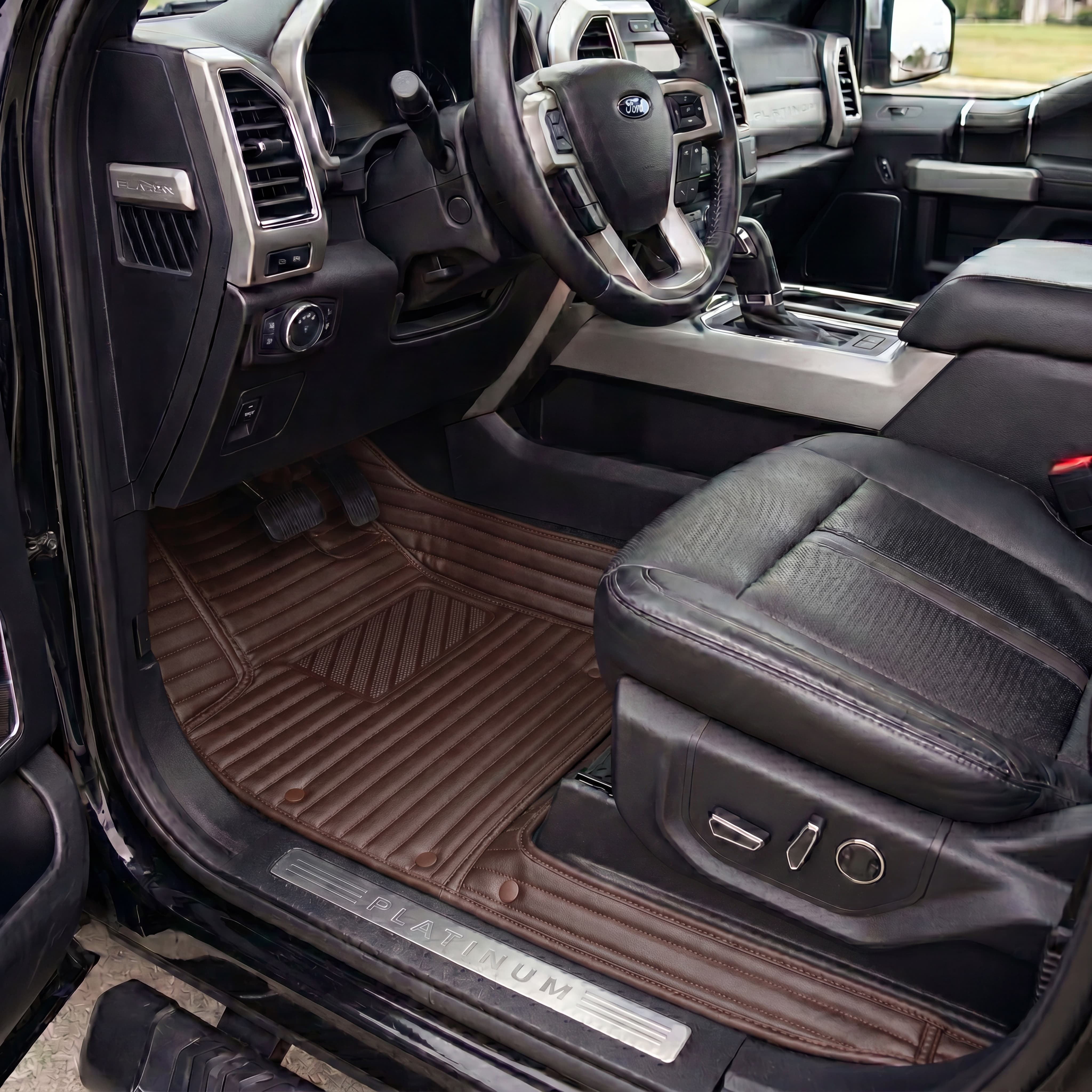 Ribbed Series Custom Fit Car Mats - Chocolate Brown