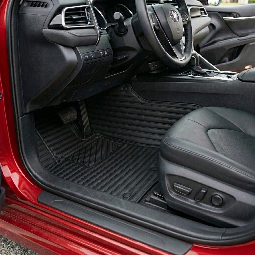 Ribbed Series Custom Fit Car Mats - All Black