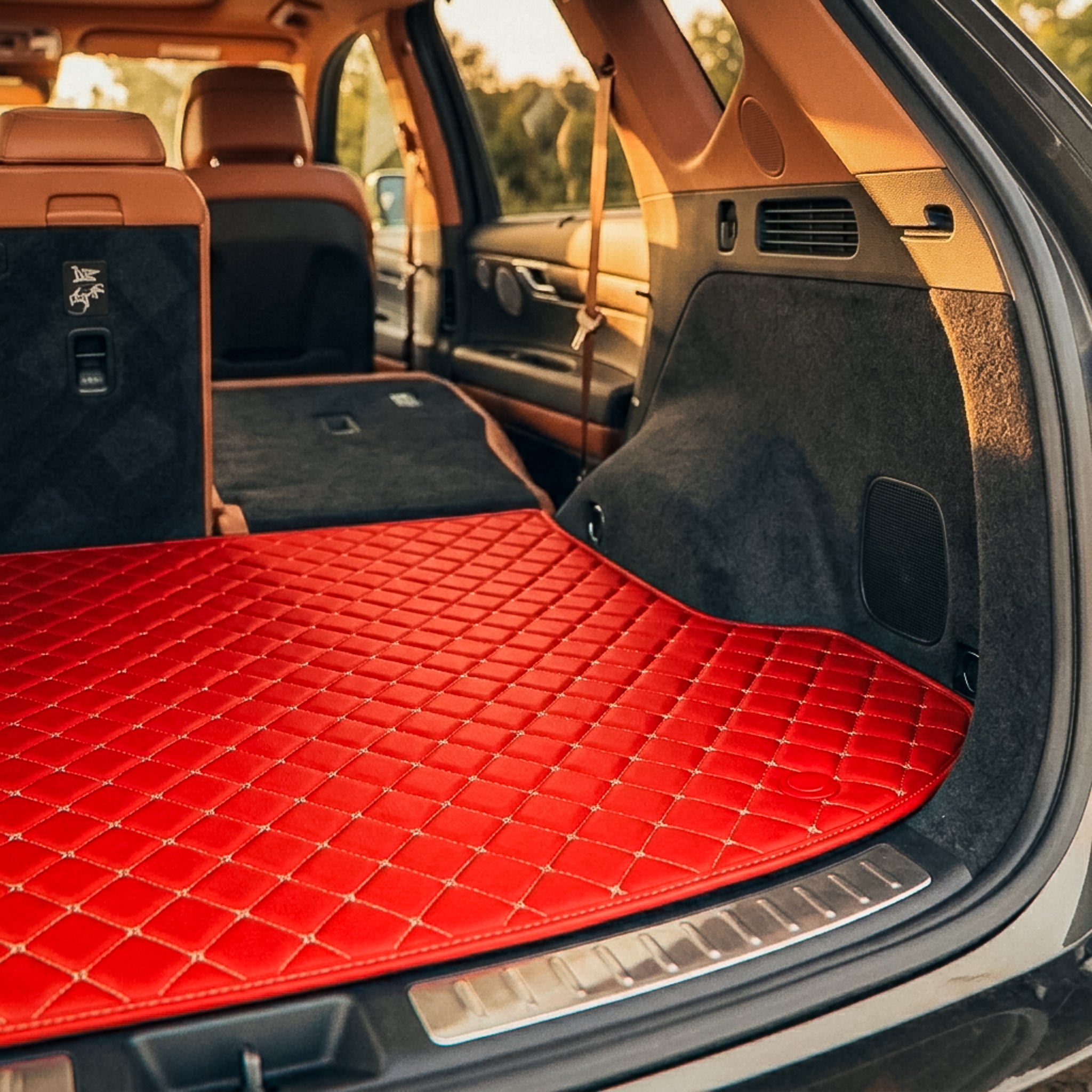 Diamond Series Custom Fit Trunk Mats - Ferrari Red