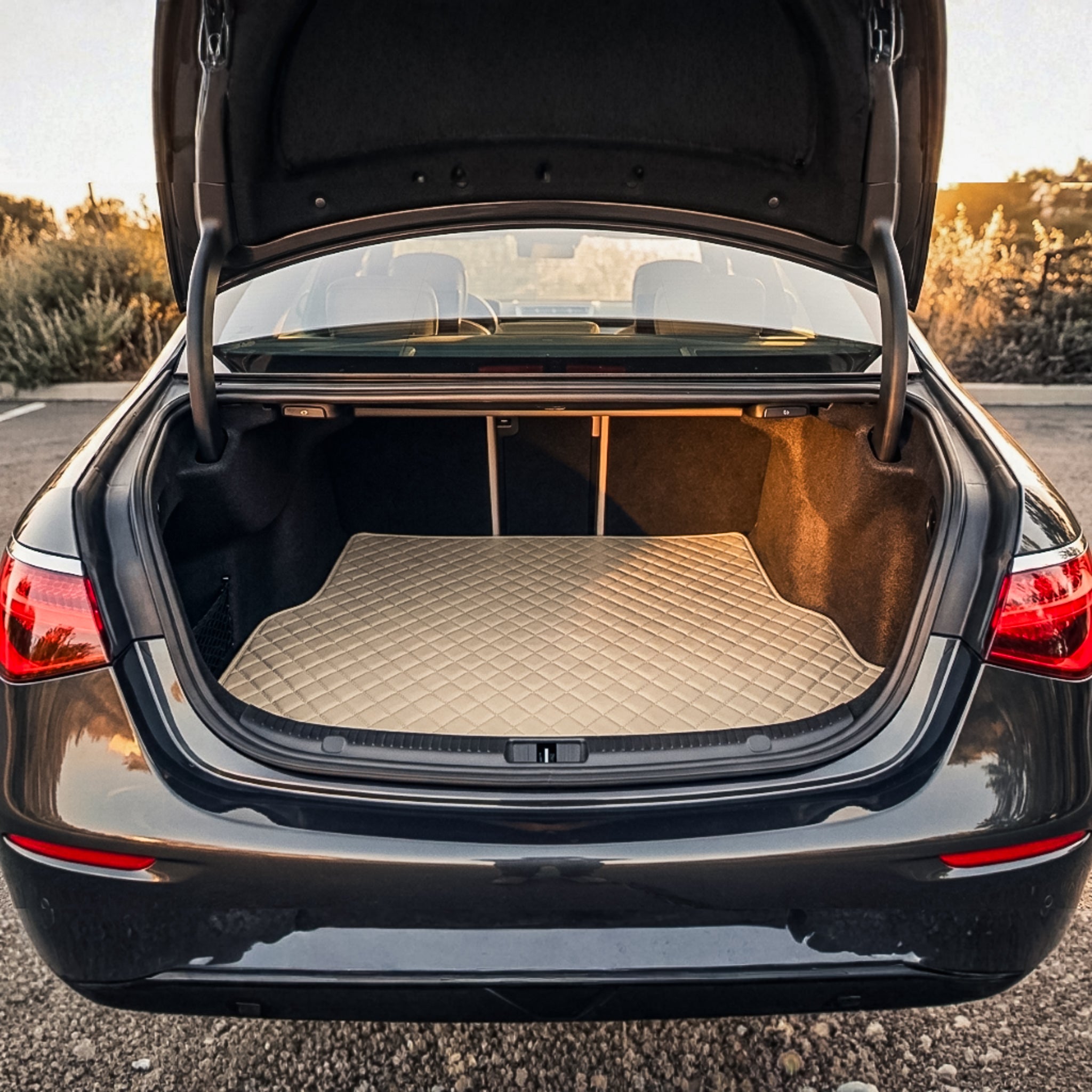 Diamond Series Custom Fit Trunk Mats - Cream Beige