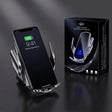 Matrikar wireless car charger holding a phone that is charging, shown beside its box