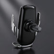 Rear view of the Matrikar wireless car charger showing its swivel joint and air vent hook
