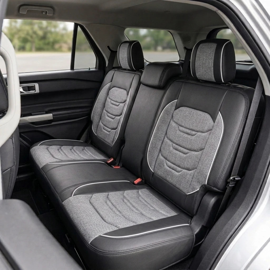 Elite Comfort Series Custom Fit Seat Covers - Black & Gray