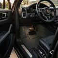 Tapis d'auto sur mesure série Ribbed - Tout noir