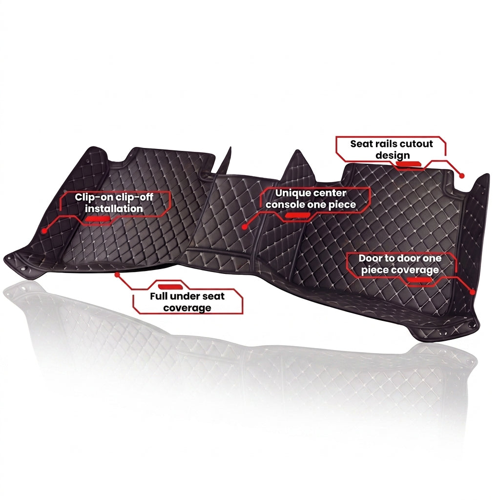 Matrikar Diamond one-piece rear car mat with door-to-door coverage