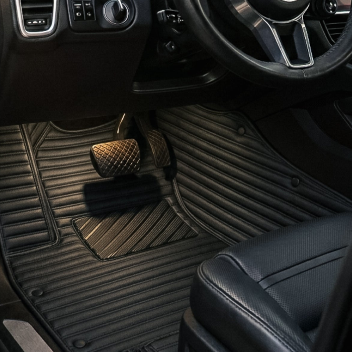 Audi A4 Ribbed Floor Mats 2005-2025 - All Black
