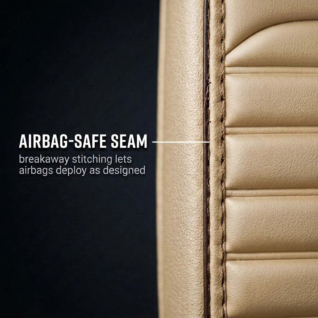 Ribbed Sport Series Custom Fit Seat Covers - Beige