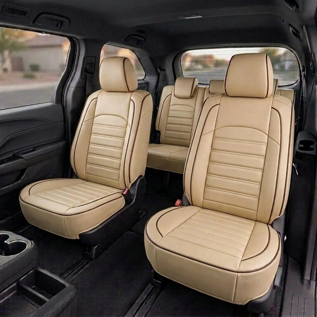 Ribbed Sport Series Custom Fit Seat Covers - Beige