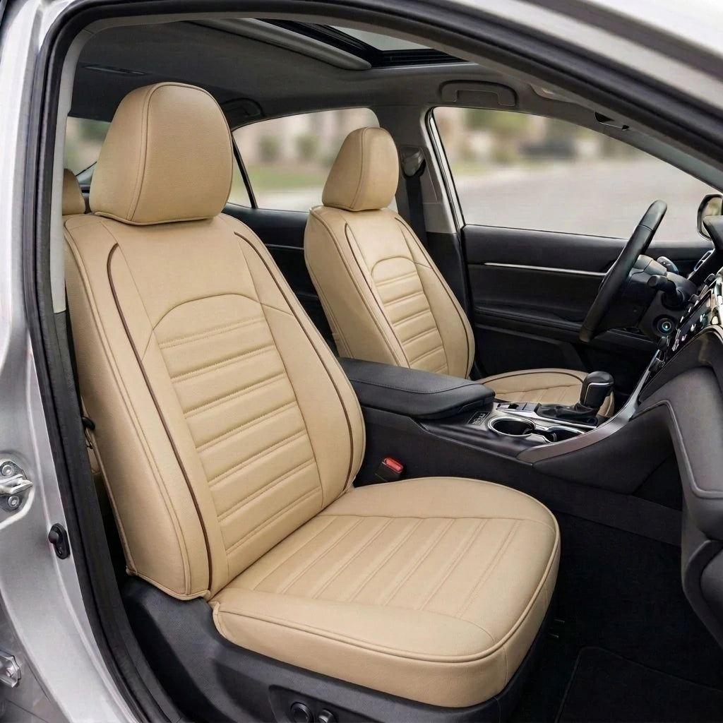 Ribbed Sport Series Custom Fit Seat Covers - Beige
