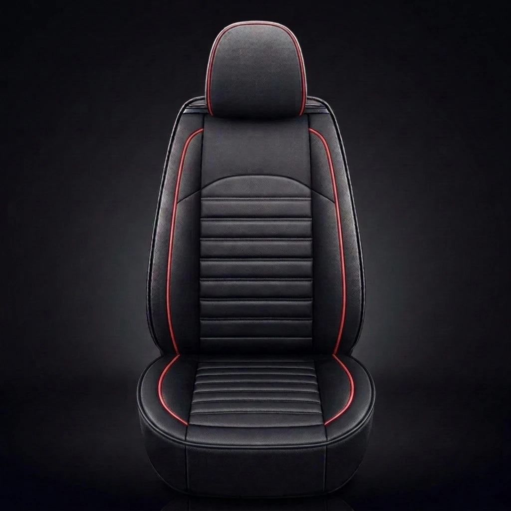 Ribbed Sport Series Custom Fit Seat Covers - Black & Red
