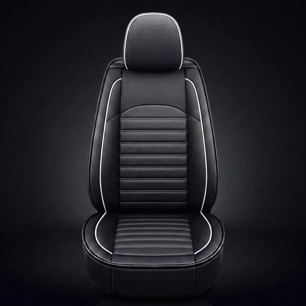 Ribbed Sport Series Custom Fit Seat Covers - Black & White