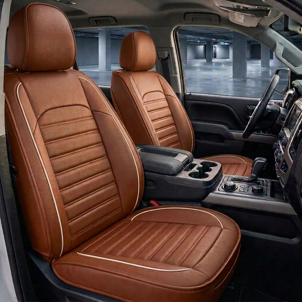 Ribbed Sport Series Custom Fit Seat Covers - Brown